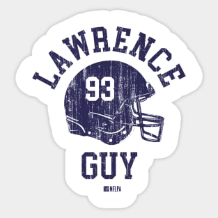 Lawrence Guy New England Helmet Font Sticker